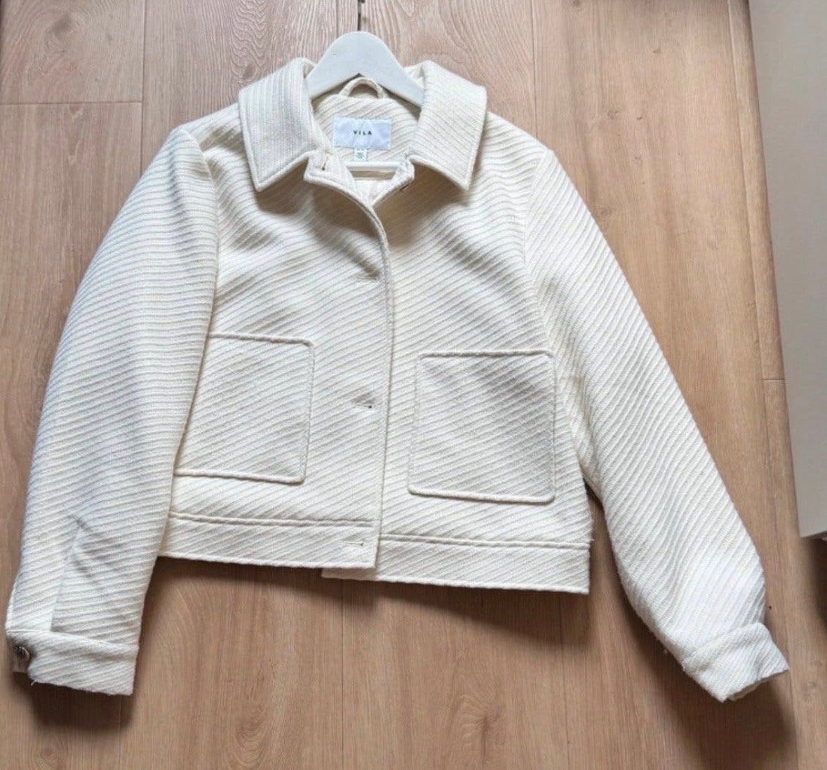 Vila dames jasje maat M - Oversized, Ophalen of Verzenden, Zo goed als nieuw, Maat 38/40 (M), Wit
