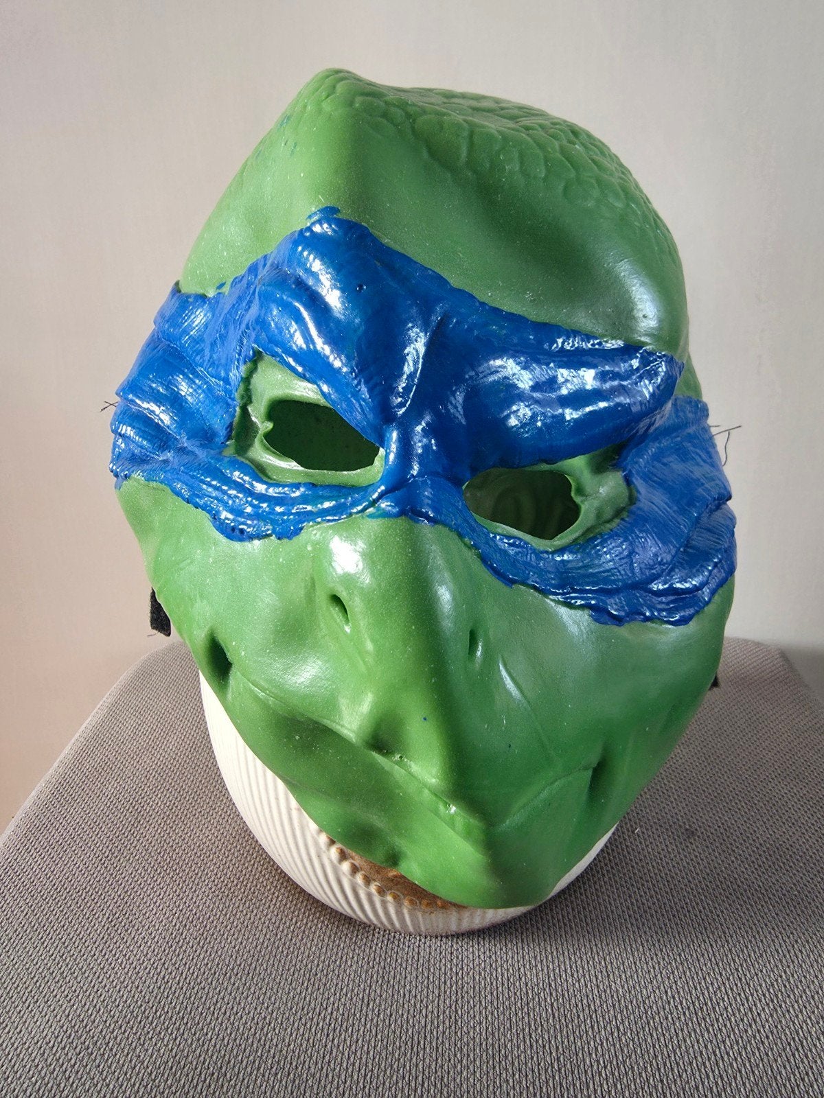 Rubie's TMNT Leonardo Deluxe Latex Masker (2014), Film en tv, Gebruikt, Groen, Overige typen