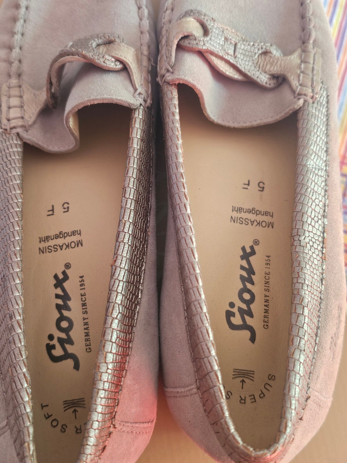 maat 5 - Sioux MOKASSIN handgenäht, Kleding | Dames, Schoenen, Sioux, Beige, Zo goed als nieuw, Ballerina's
