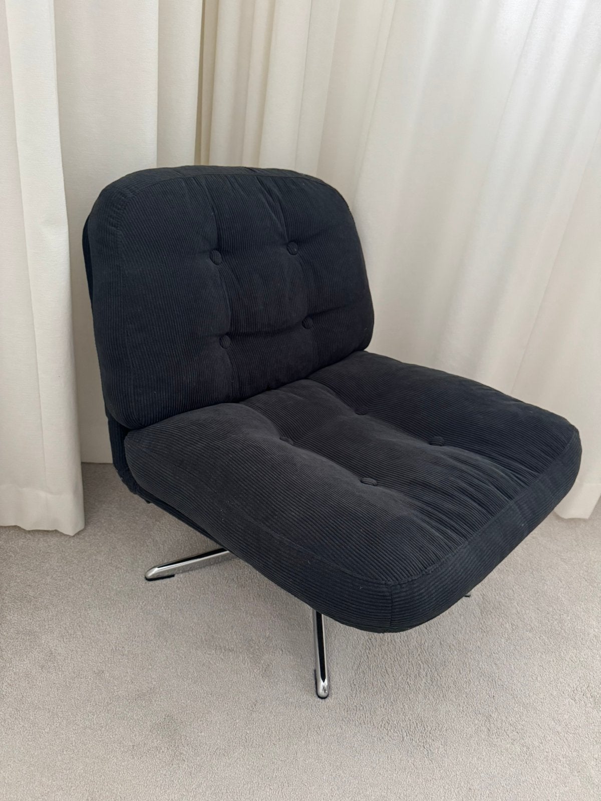 2 - Ikea DYVLINGE draai relax fauteuil - zwart, Ophalen, Zo goed als nieuw, Minder dan 75 cm, 50 tot 75 cm