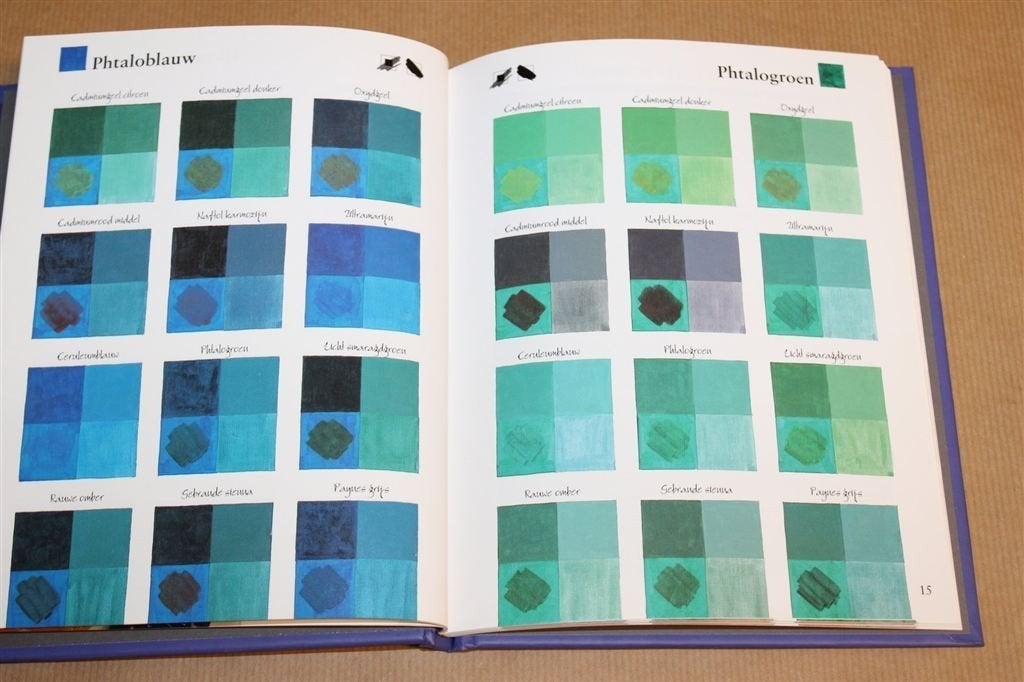 Acrylverf Kleuren Mengen — 2000+ Tinten, Gids, Boeken, Ophalen of Verzenden, Zo goed als nieuw, Tekenen en Schilderen