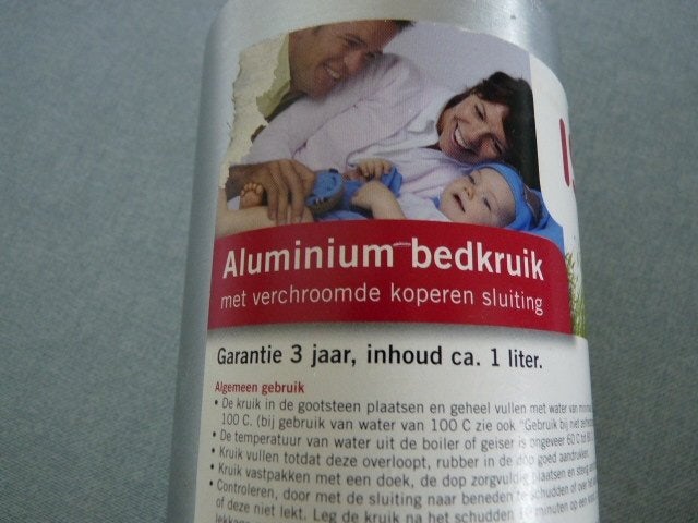 Aluminium Warmwaterkruik – Babykruik bed Kruik, Ophalen of Verzenden, Nieuw