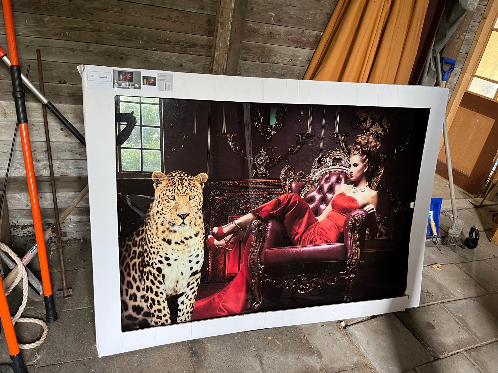 XXL foto op glas (160 x 110), Ophalen