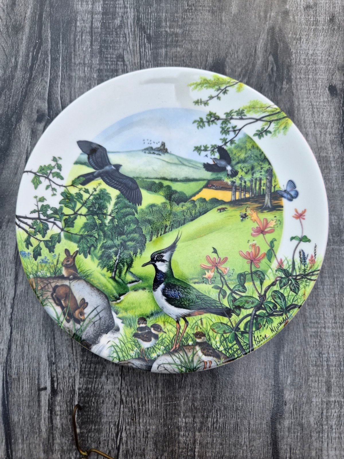 Wedgwood wandbord ‘Rolling Hills and Grasslands, Antiek en Kunst, Antiek | Wandborden en Tegels, Ophalen of Verzenden
