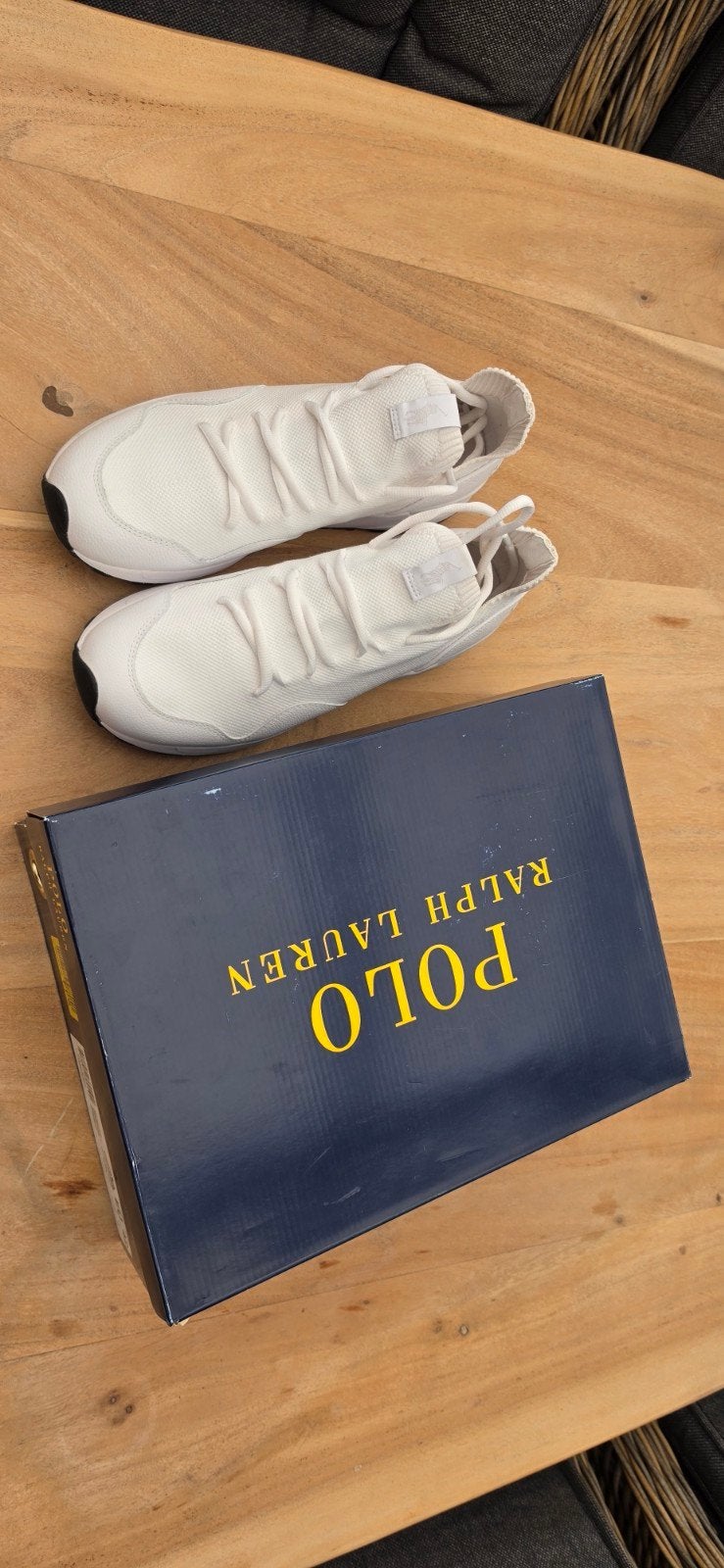 Polo Ralph Lauren TRKSTR 200II-SK-LTL Witte Sneakers, Kleding | Heren, Schoenen, Wit, Ophalen of Verzenden, Polo Ralph Lauren