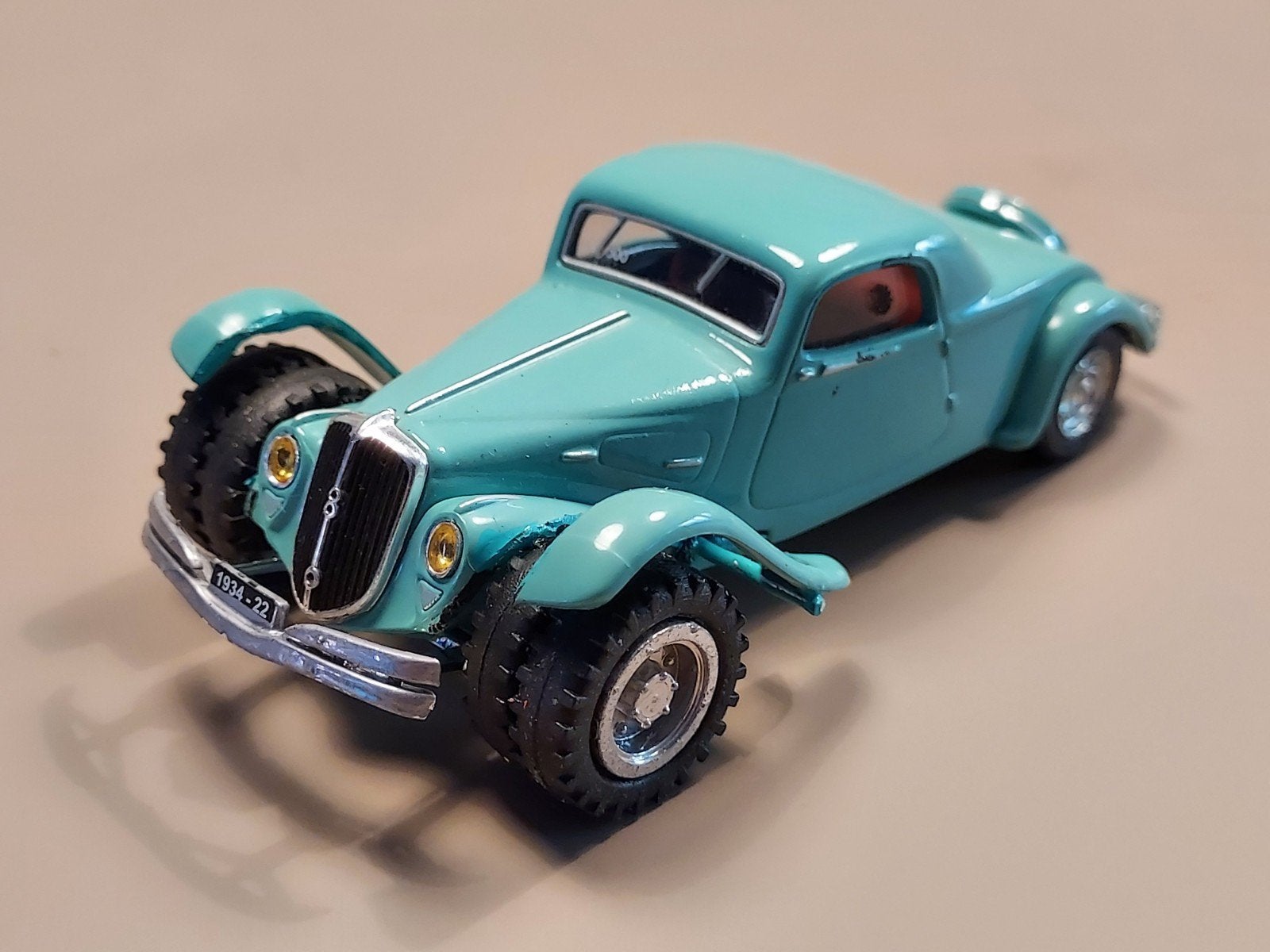 Citroën Traction Avant 22CV "Off road"verbouwing 1:43 Norev, Ophalen of Verzenden, Gebruikt, Auto, Norev