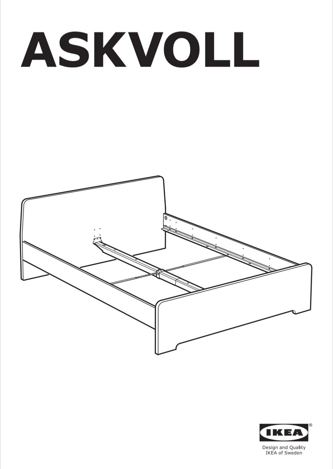 IKEA ASKVOLL eenpersoonsbed 90x200 cm - gratis af te halen, Gebruikt, 90 cm, Eenpersoons, Wit