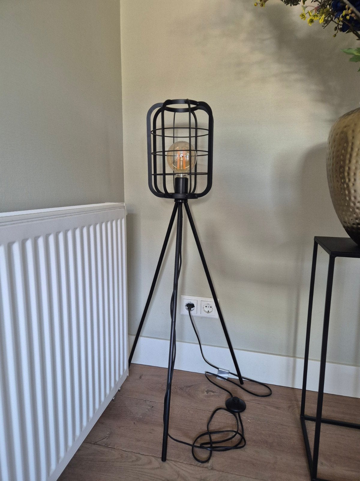 Zeer mooie lamp, nog als nieuw, Ophalen, 100 tot 150 cm, E27 (groot), Zo goed als nieuw