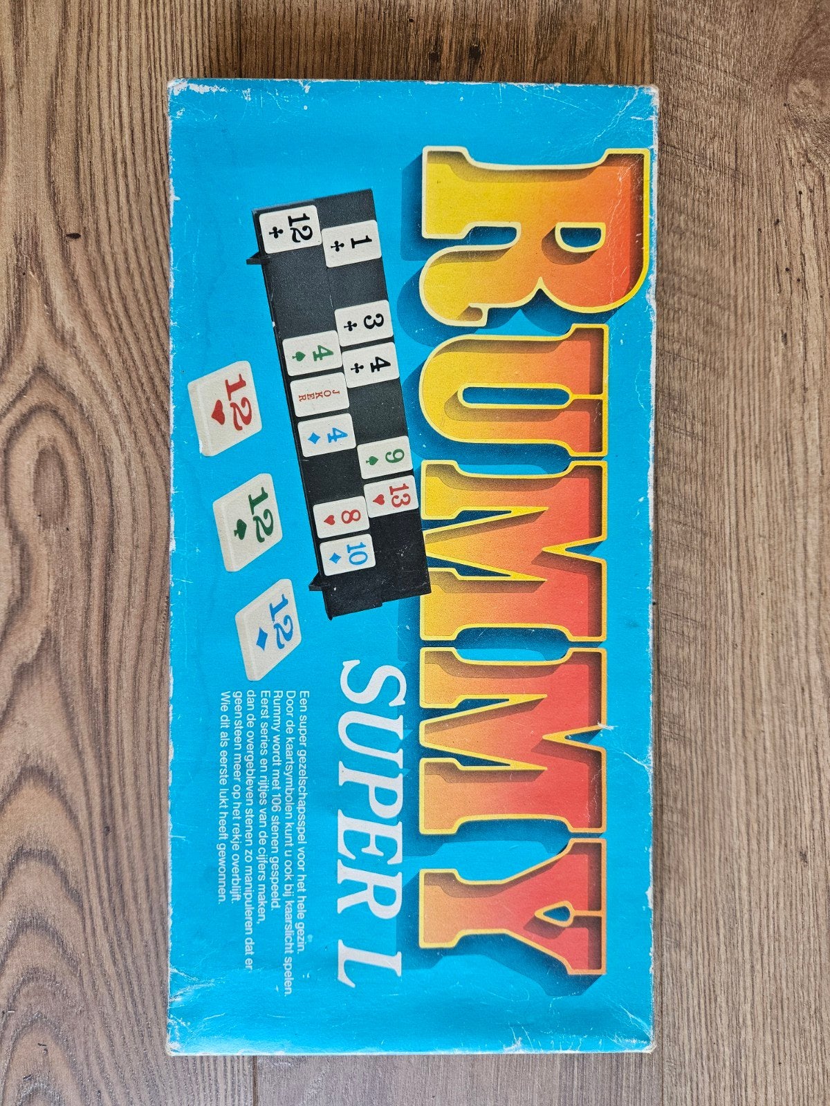 Rummy Super L - Klassiek familiespel, Drie of vier spelers, Ophalen of Verzenden, Gebruikt, Piatnik