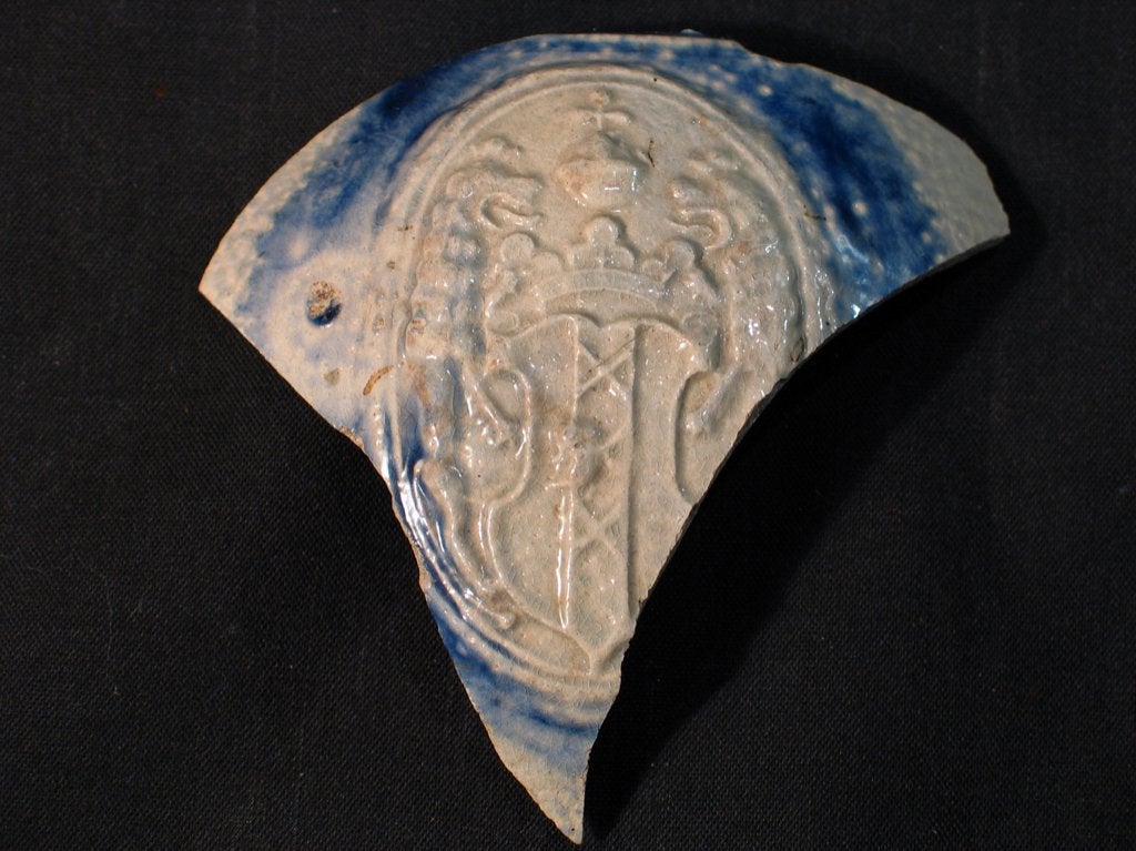 Steengoed fragment wapen Amsterdam Keizerkoon, 1660. 2031, Ophalen of Verzenden