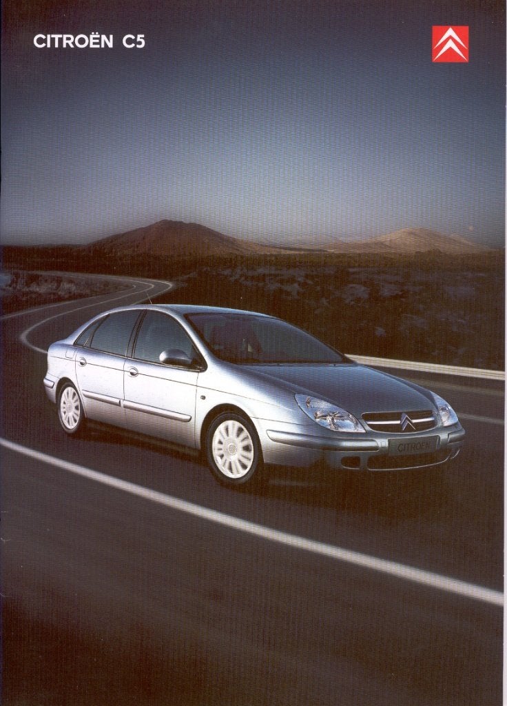 Folder Citroën C5, augustus 2003, Ophalen of Verzenden, Nieuw, Citroën