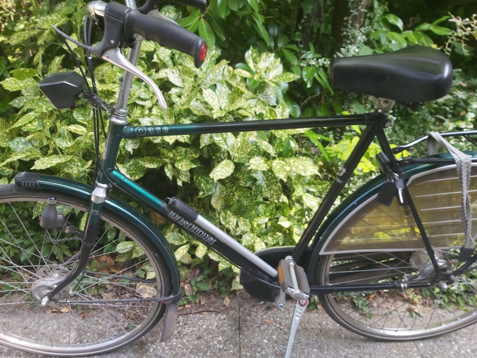 Groene damesfiets met terugtraprem en bagagedrager, Fietsen en Brommers, Fietsen | Dames | Damesfietsen, Overige merken, Terugtraprem