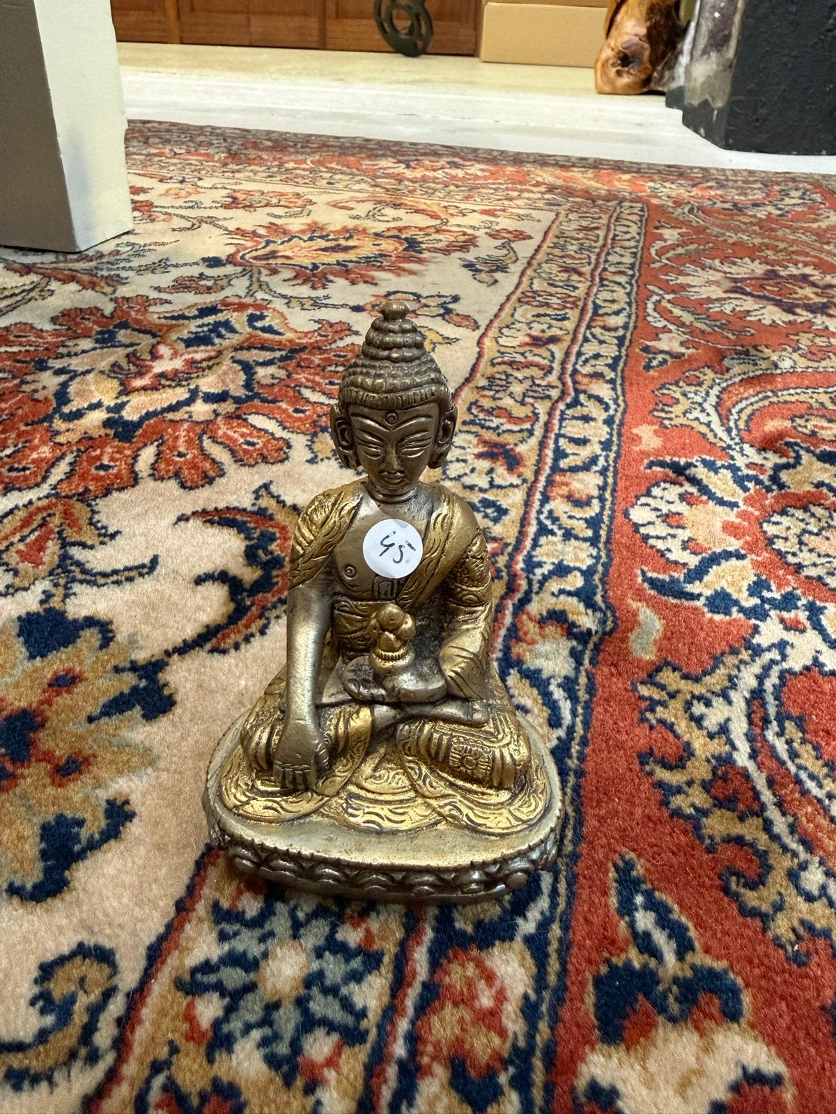 Antiek Boeddha Beeld - Bronskleurig, Antiek en Kunst, Ophalen