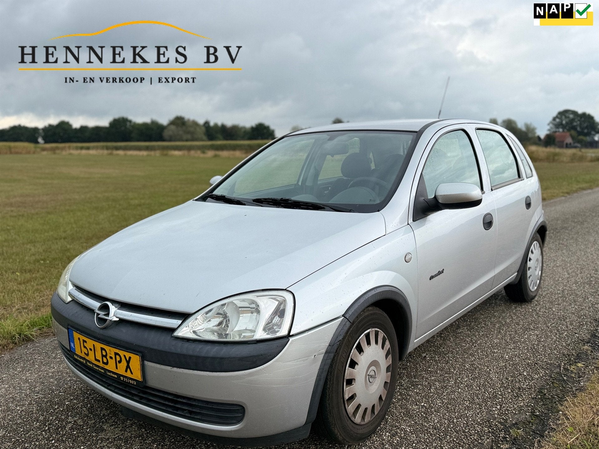 Opel Corsa 1.2-16V Comfort AIRCO, Voorwielaandrijving, Gebruikt, Origineel Nederlands, Bedrijf