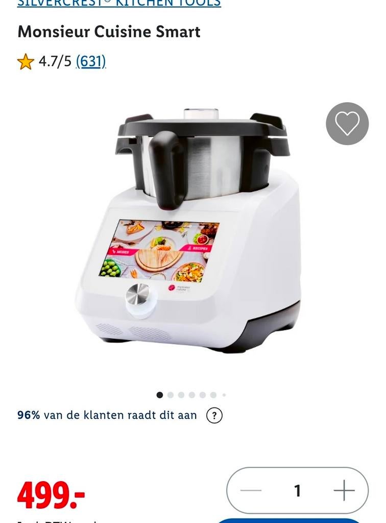 Monsieur cuicine smart, 4 liter of meer, Ophalen, 3 snelheden of meer