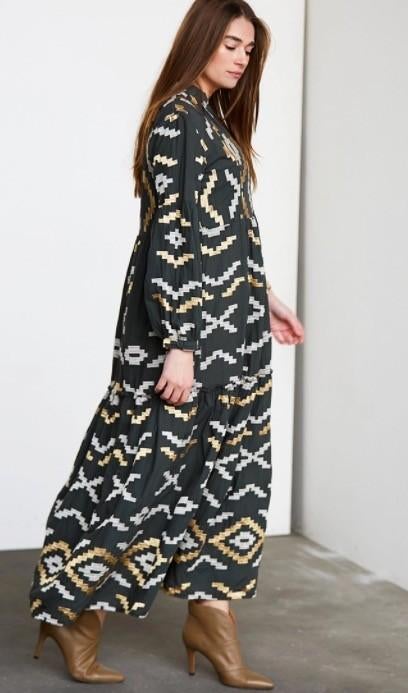 NIEUW Greek Archaic Kori wijde katoenen maxi jurk mt M, Kleding | Dames, Jurken, Maat 38/40 (M), Verzenden, Nieuw, Greek Archaic Kori