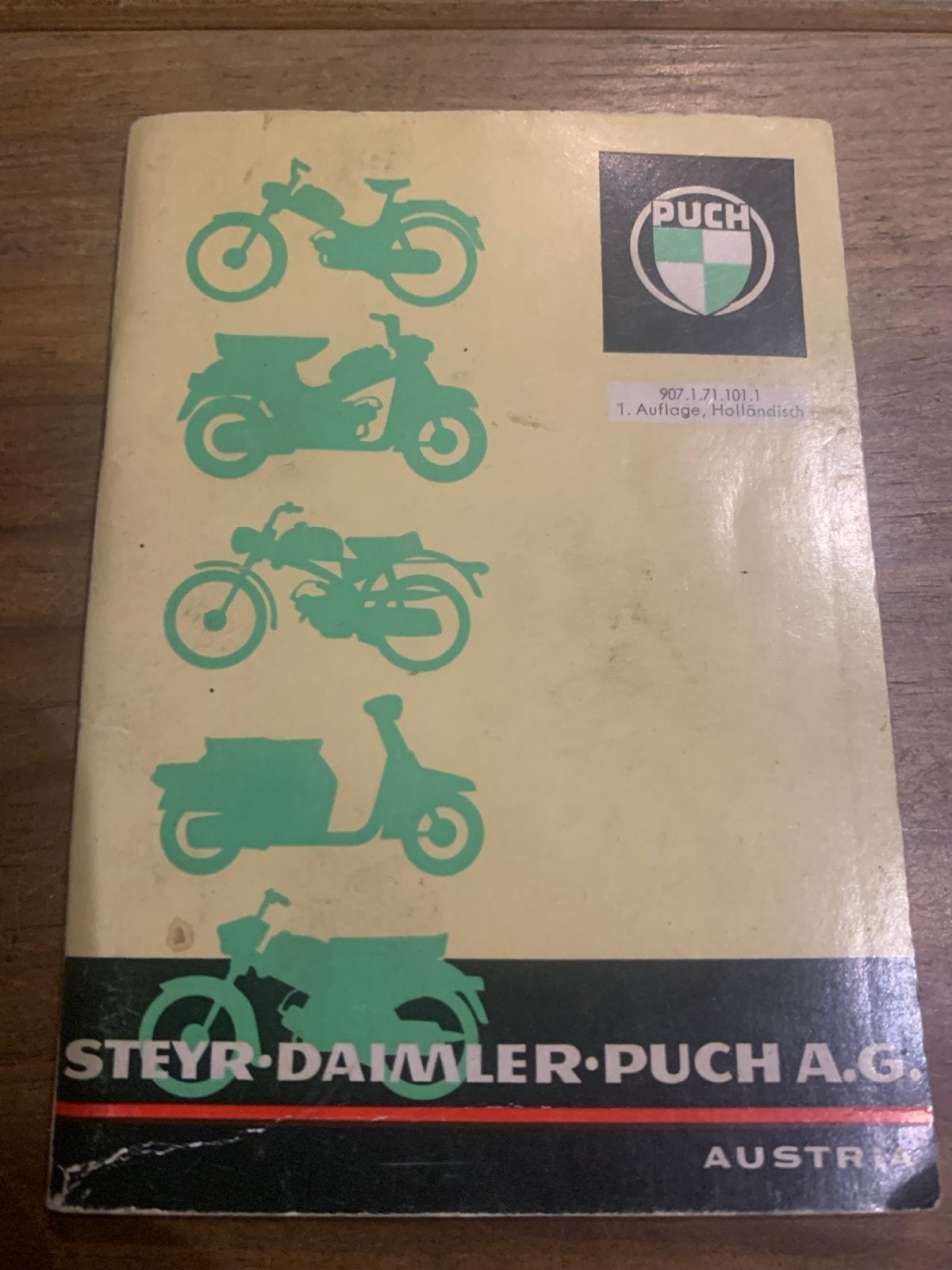 Puch Bromfiets Handleiding - Steyr-Daimler-Puch A.G., Ophalen of Verzenden, Gebruikt