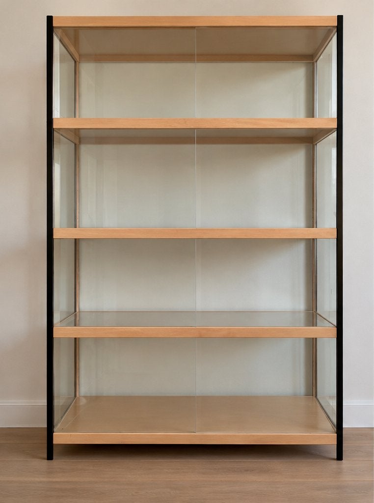 Kewlox Vitrinekast nr 1, Ophalen, 100 tot 150 cm, Minimalistisch, 150 tot 200 cm