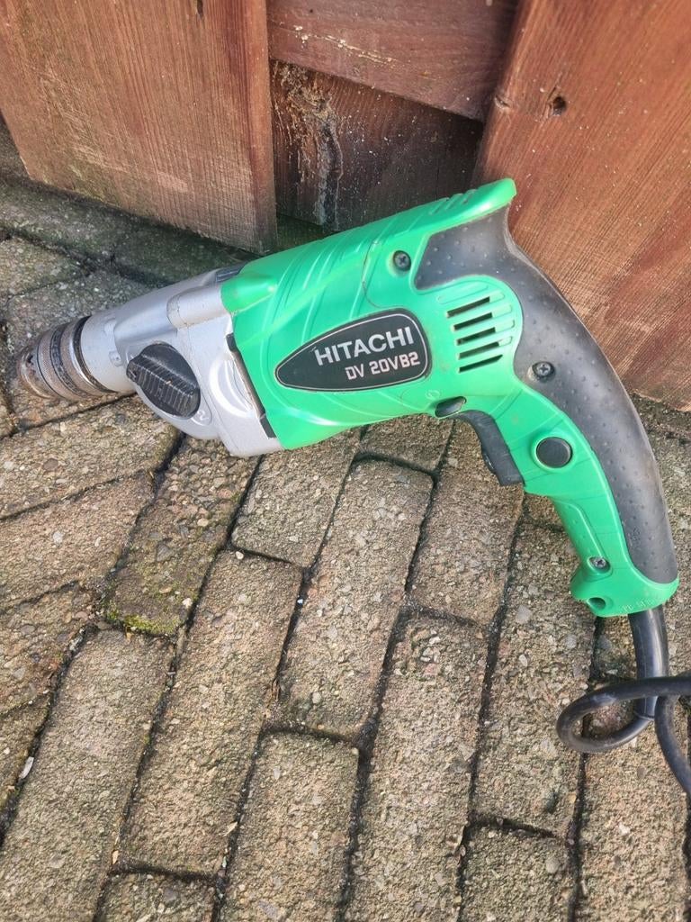 Hitachi Klopboormachine DV 20VB2 met koffer, Boormachine, Ophalen of Verzenden, Klopboormechanisme, Gebruikt