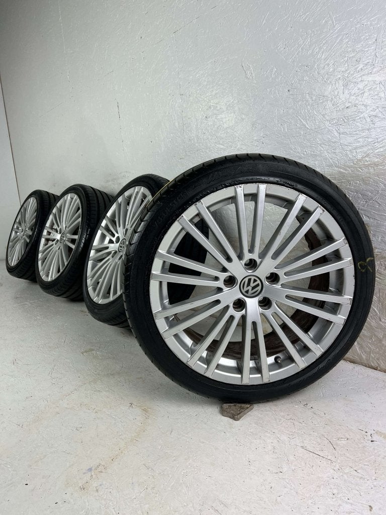 Originele Volkswagen Golf R32 Caddy velgen 18" 5x112 zomer, Auto-onderdelen, Banden en Velgen, Niet ingevuld, 18 inch, Gebruikt