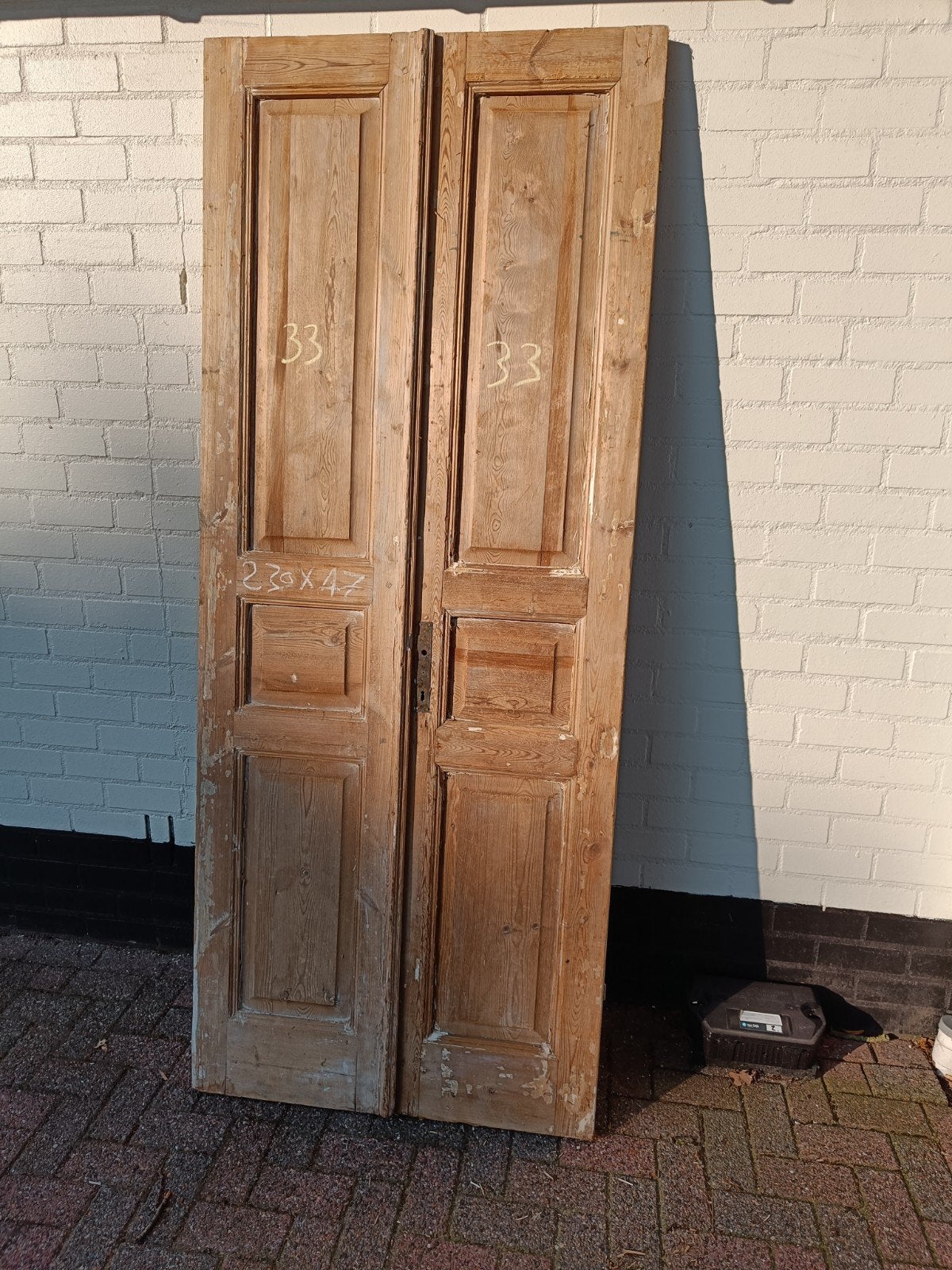 Paneeldeuren kastdeuren oude deuren, Ophalen