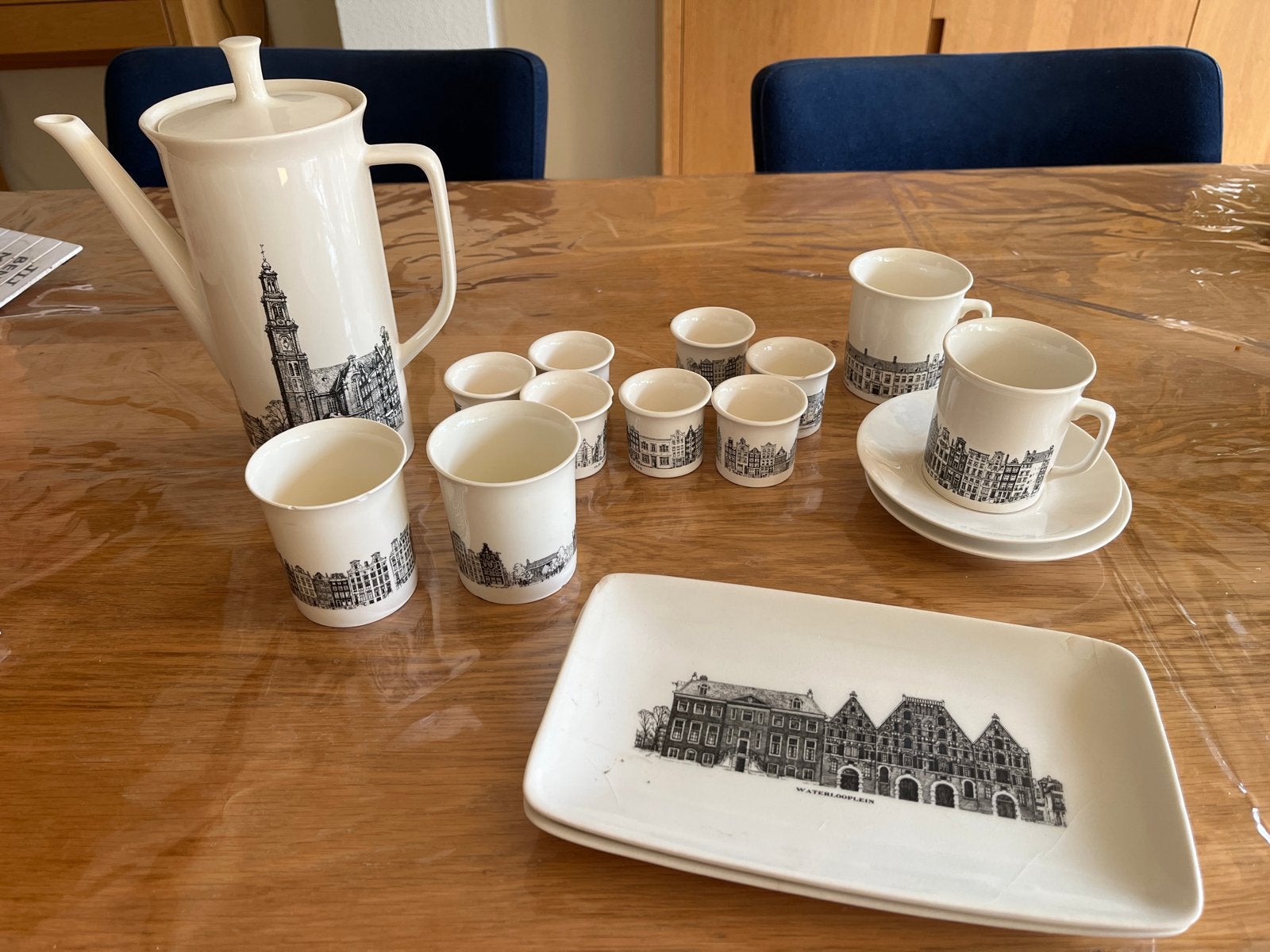 Villeroy & Boch Amsterdam servies Westertoren Herengracht, Antiek en Kunst, Antiek | Servies los, Ophalen of Verzenden