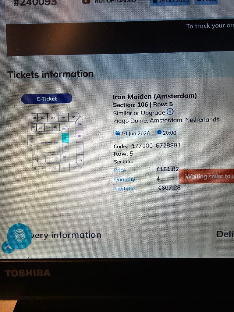 Tickets Iron Maiden-concert op 10 juni in Amsterdam., Tickets en Kaartjes, Concerten | Rock en Metal, Eén persoon, Juni, Hard Rock of Metal