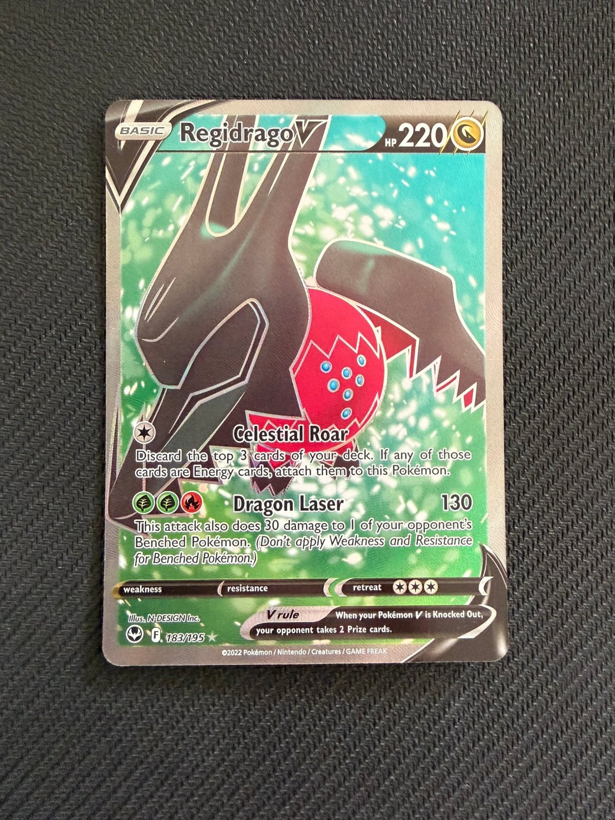 Regidrago V 183/195 Silver Tempest Pokemon, Ophalen, Nieuw, Losse kaart