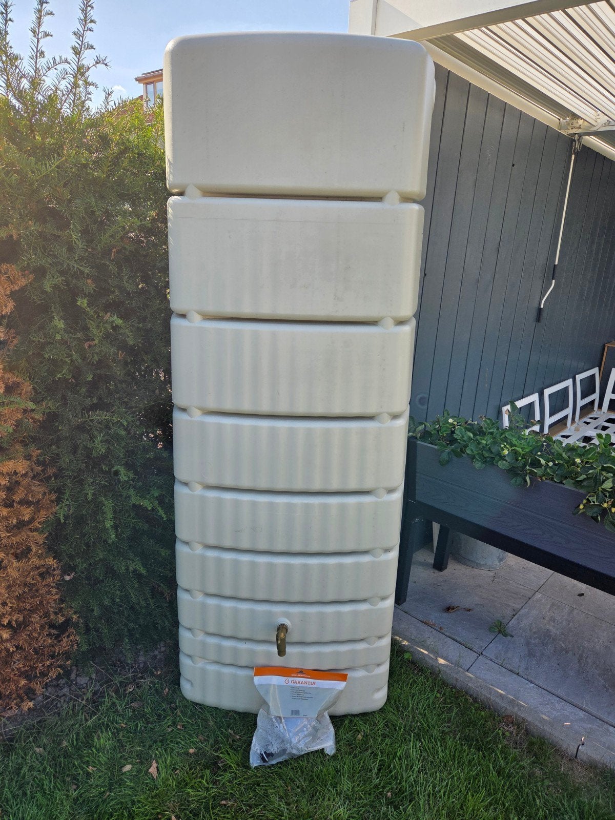 4RAIN Regenton Slim 650L met kraantje en vulautomaat, Ophalen, Kunststof, Met kraantje, 150 liter of meer