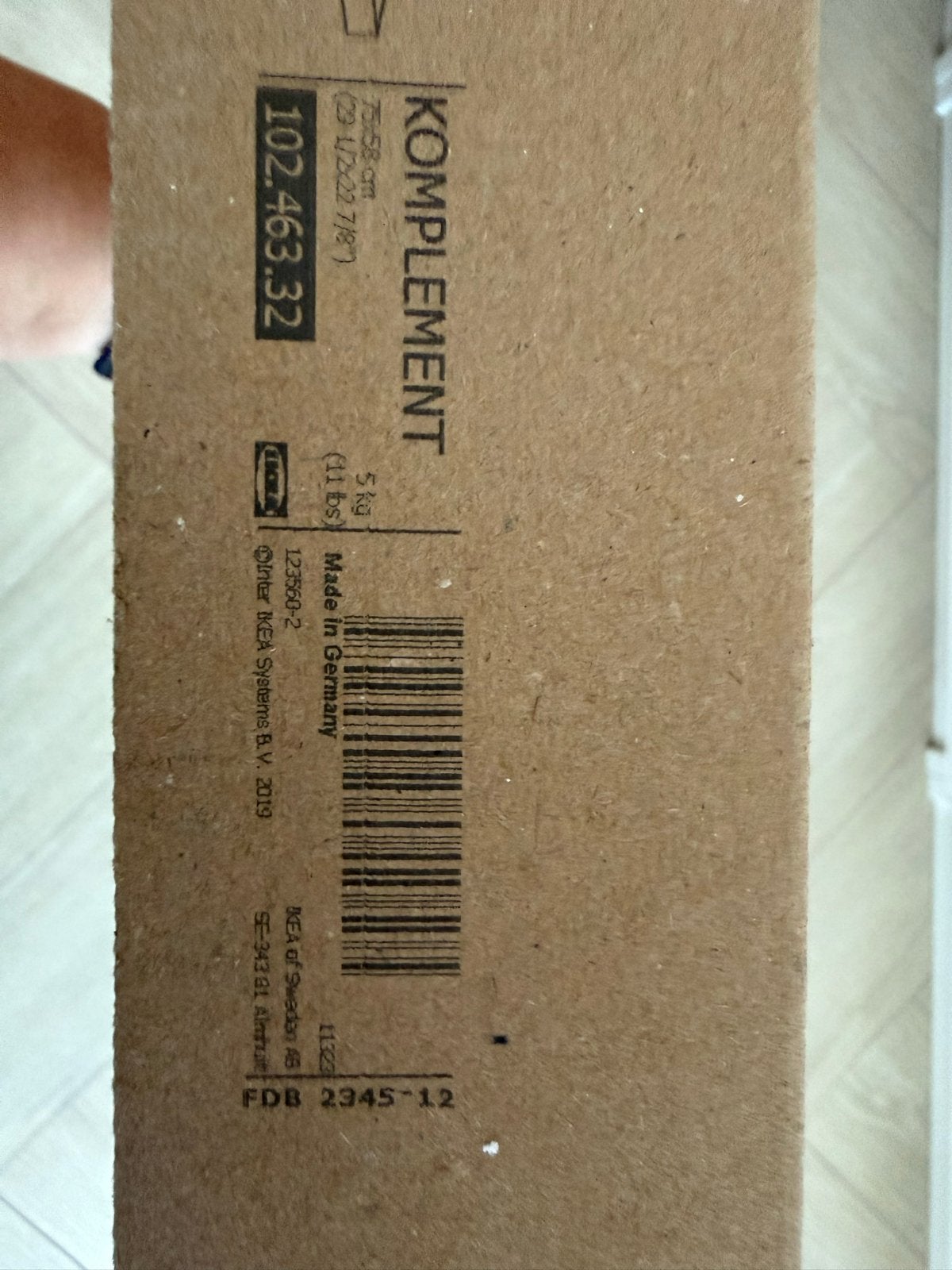 IKEA KOMPLEMENT Plank 75x58 cm - Nieuw in verpakking, Ophalen, Met plank(en), Nieuw, 50 tot 100 cm