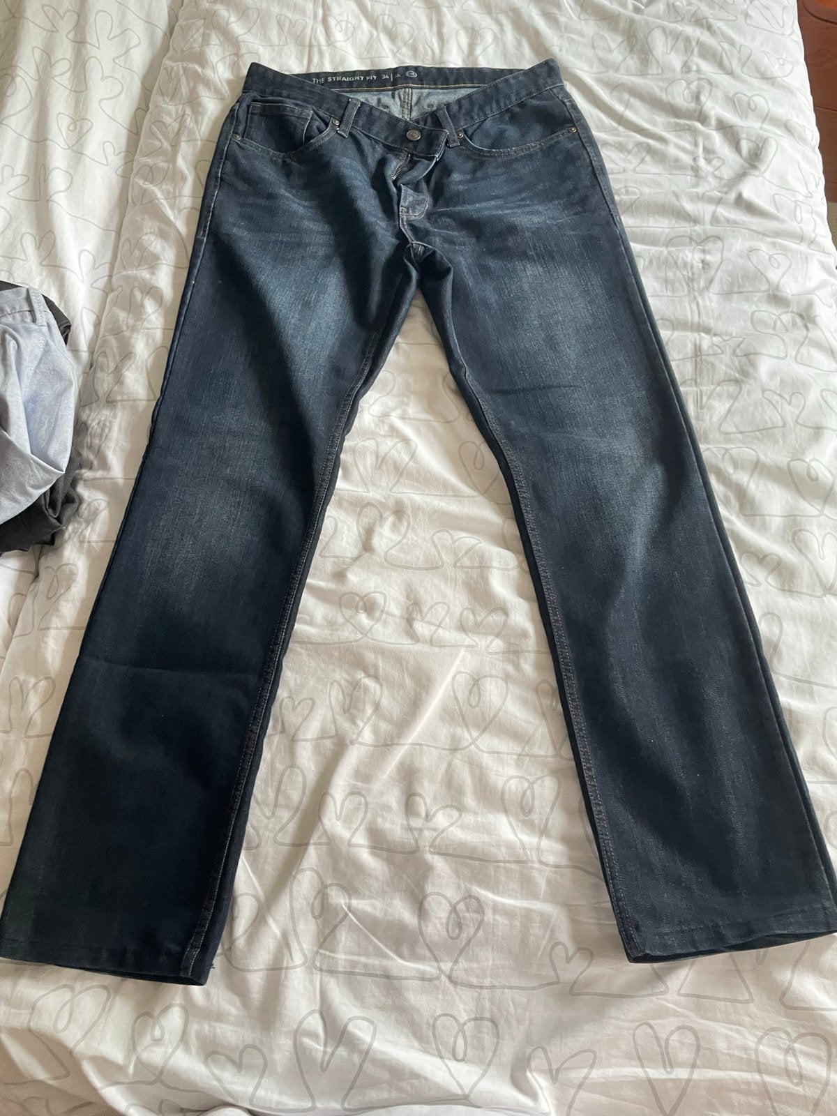 Heren HEMA spijkerbroek - Maat XS, Kleding | Heren, Ophalen of Verzenden, Zo goed als nieuw, Blauw, W32 (confectie 46) of kleiner