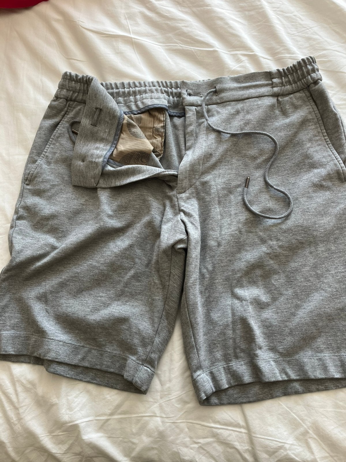 Korte Broek van Berwich. XL, Kleding | Heren, Broeken en Pantalons, Ophalen of Verzenden, Gedragen, Maat 56/58 (XL), Grijs