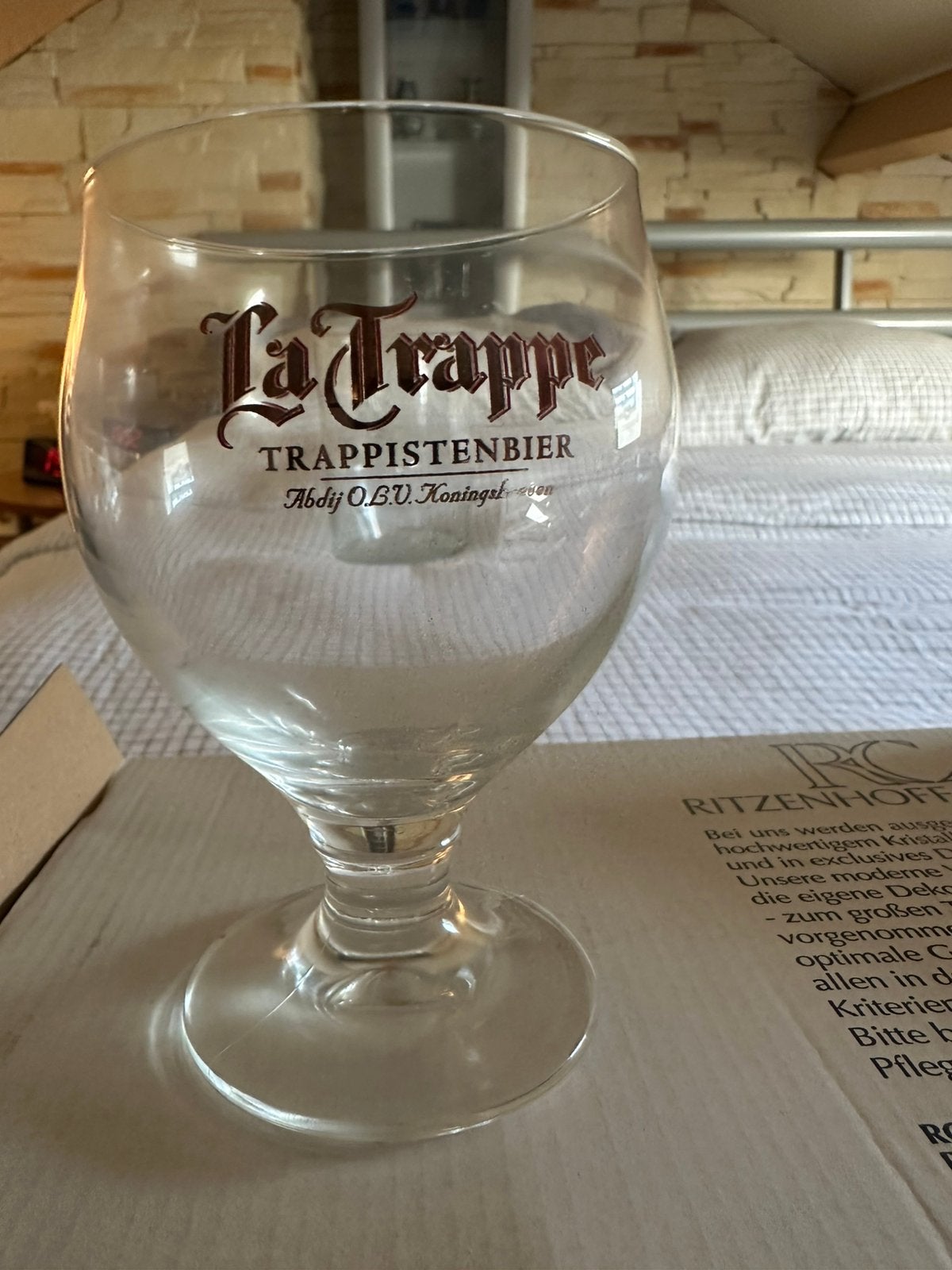 La Trappe Ritzen Hoff,Cristal bierglazen,Nieuw6 stuks, Ophalen of Verzenden, Nieuw, Bierglas