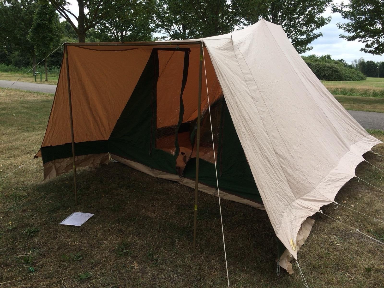 ESVO Stolp 400 Deluxe - Ruime en Robuuste Familietent, Caravans en Kamperen, Tenten, Ophalen, Gebruikt, Tot en met 4