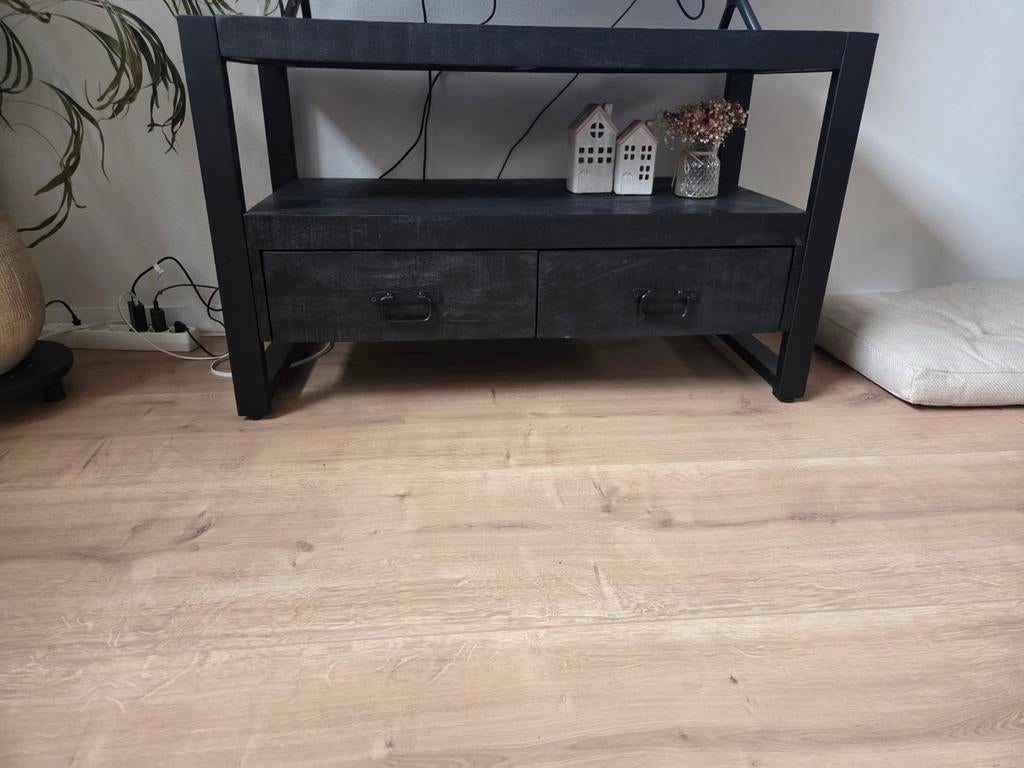 Zwart kastje met lades, 1 meter breed, Huis en Inrichting, Ophalen, Gebruikt, 50 tot 100 cm, Minder dan 100 cm