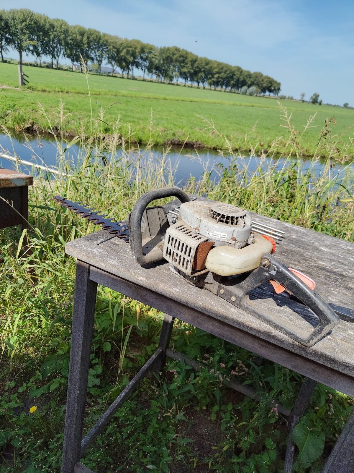 ECHO HC-1500 Benzine Heggenschaar - Gebruikt, Tuin en Terras, Heggenscharen, Ophalen, Gebruikt, Benzine