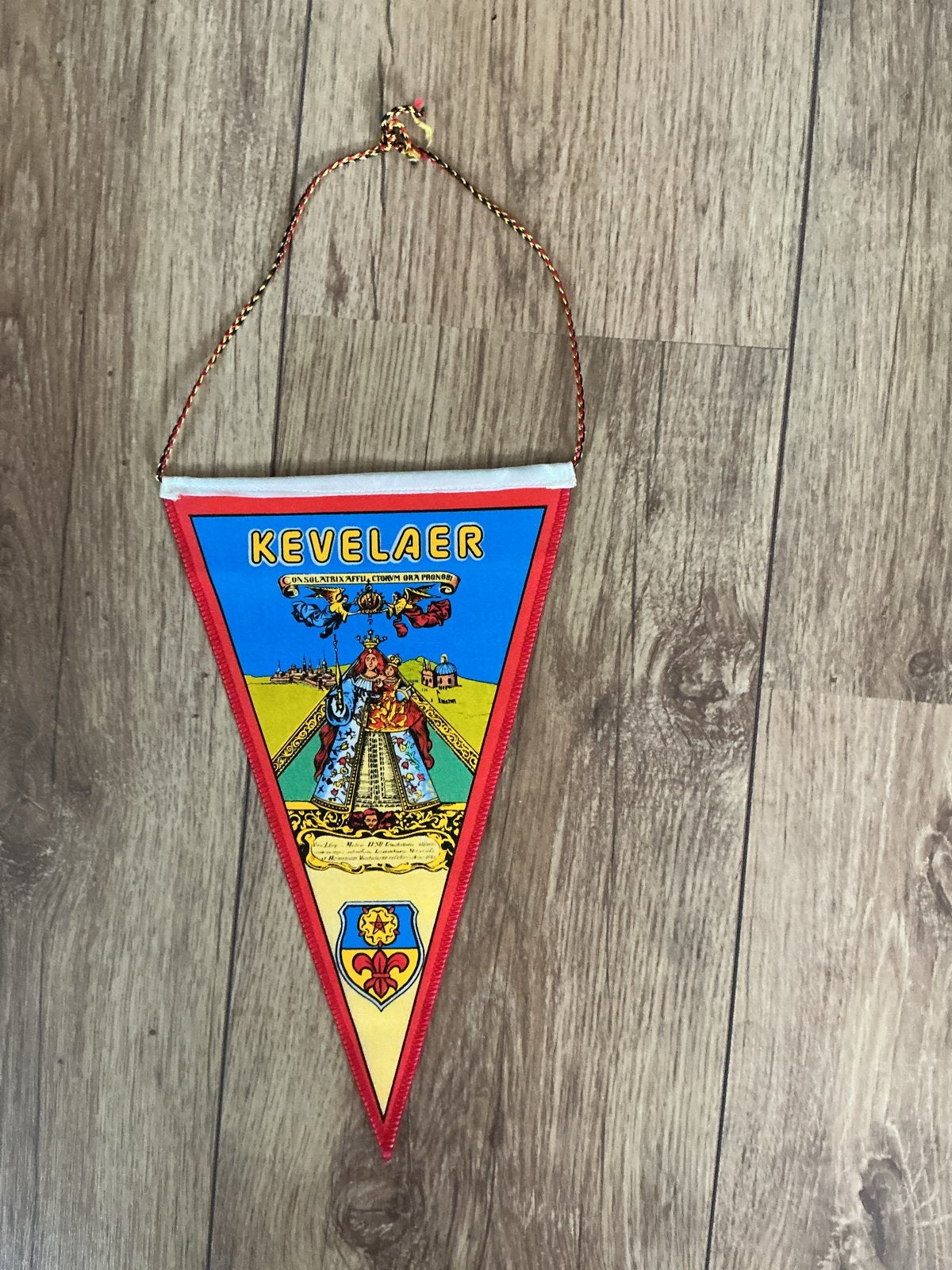 Kevelaer Gnadenkapelle wimpel - Consolatrix afflictorum, Ophalen of Verzenden, Gebruikt, Overige typen, Christendom | Katholiek