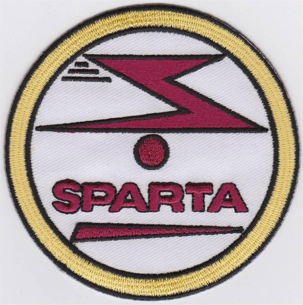 Sparta stoffen opstrijk patch embleem, Verzenden, Nieuw
