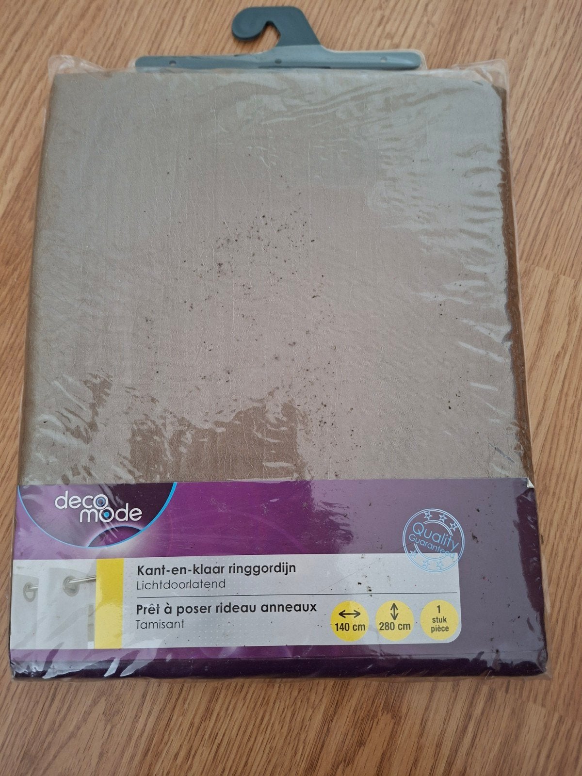 Nieuw Taupe Ringgordijn - 140x280 cm Lichtdoorlatend, Ophalen of Verzenden