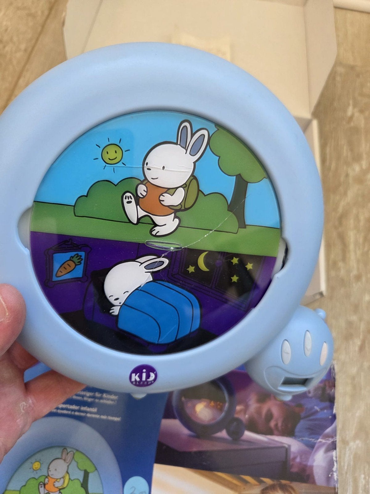 Kid Sleep Slaaptrainer Konijn, Ophalen of Verzenden, Gebruikt, Overige typen, Met licht