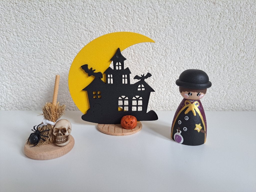 Halloween jaarringstekers grimm of dille kamille, Ophalen of Verzenden, Gebruikt