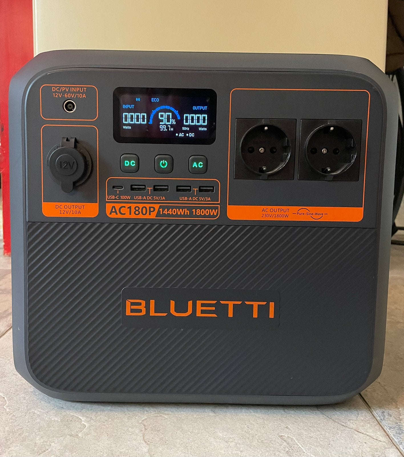 BLUETTI AC180P 1440Wh 1800W – Zo goed als nieuw, Telecommunicatie, Ophalen, Zo goed als nieuw