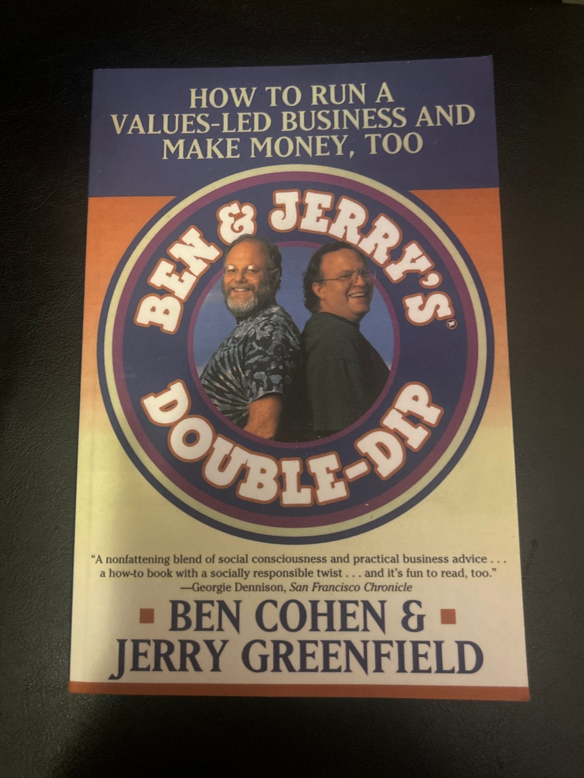 Ben & Jerry's Double-Dip: Waardegedreven Zakendoen, Ophalen of Verzenden, Zo goed als nieuw, Management