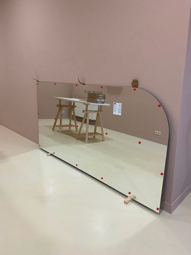 Spiegel, Ophalen, 200 cm of meer, Nieuw, 100 tot 125 cm