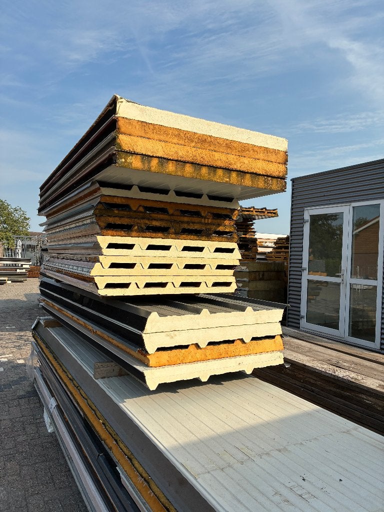Sandwichpanelen B-keus diverse diktes en kleuren, Ophalen of Verzenden, Gebruikt, Overige materialen, 50 tot 100 mm
