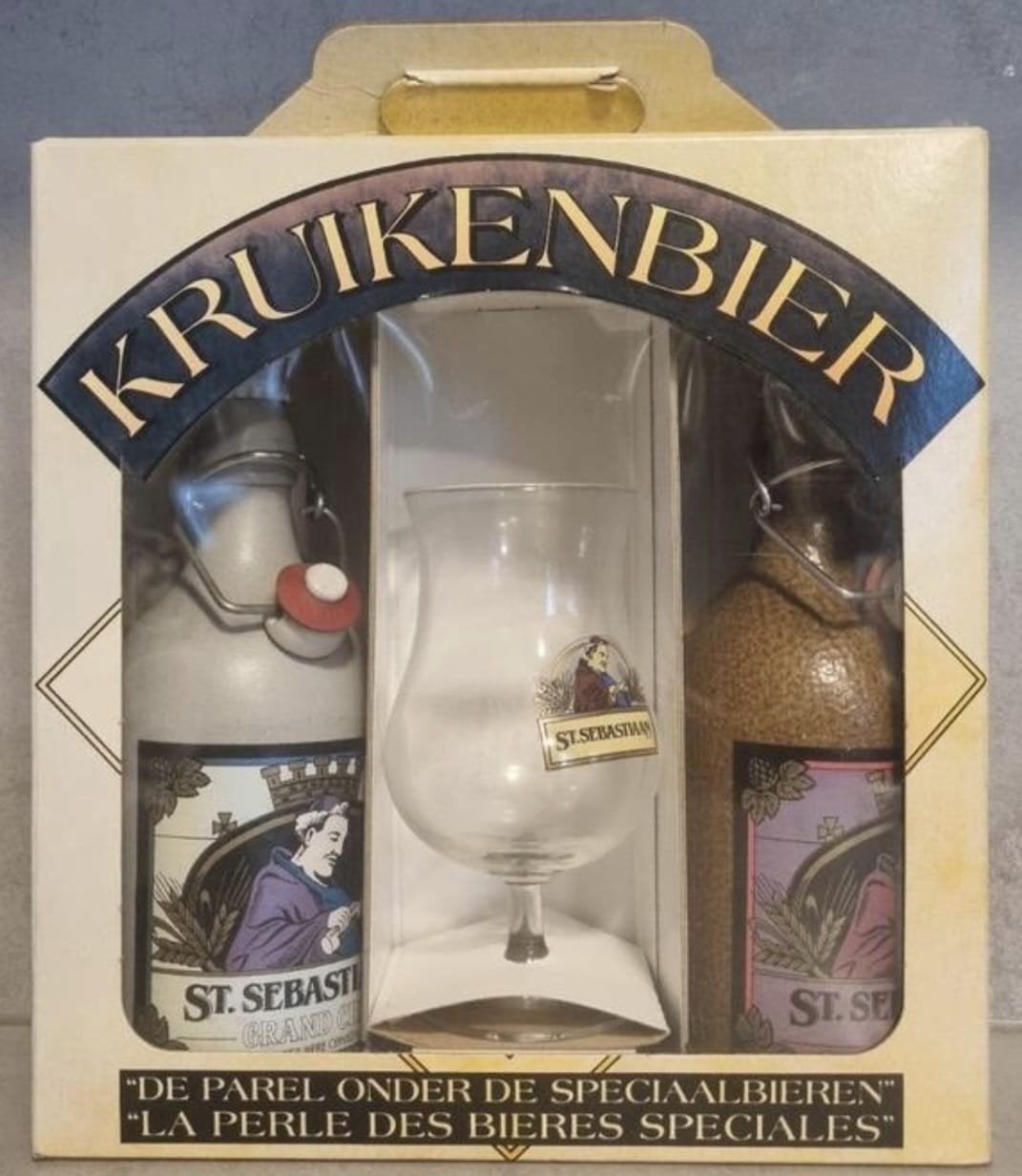 Kruikbieren set van St. Sebastiaan, tht '95, nette staat, Ophalen of Verzenden, Zo goed als nieuw, Flesje(s), Overige merken