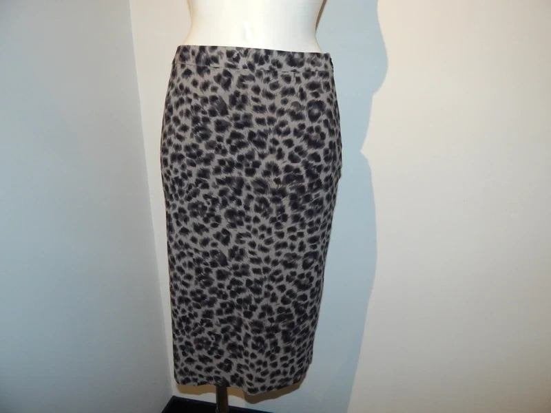 Irie Wash leopard print rok travel stof recht model M, Maat 38/40 (M), Irie Wash, Bruin, Verzenden