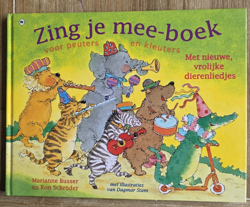 Zing je mee boek met vrolijke dierenliedjes met cd, Fictie algemeen, Jongen of Meisje, Ophalen of Verzenden, Zo goed als nieuw