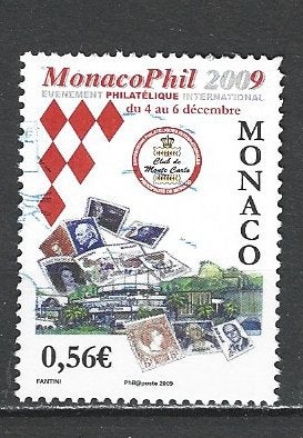 Monaco-6, Verzenden, Monaco, Gestempeld