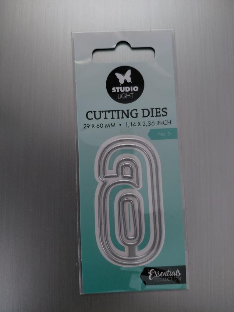 Embossing mal Cutting Dies : cijfer 6, Ophalen of Verzenden, Nieuw, Frame of Mal
